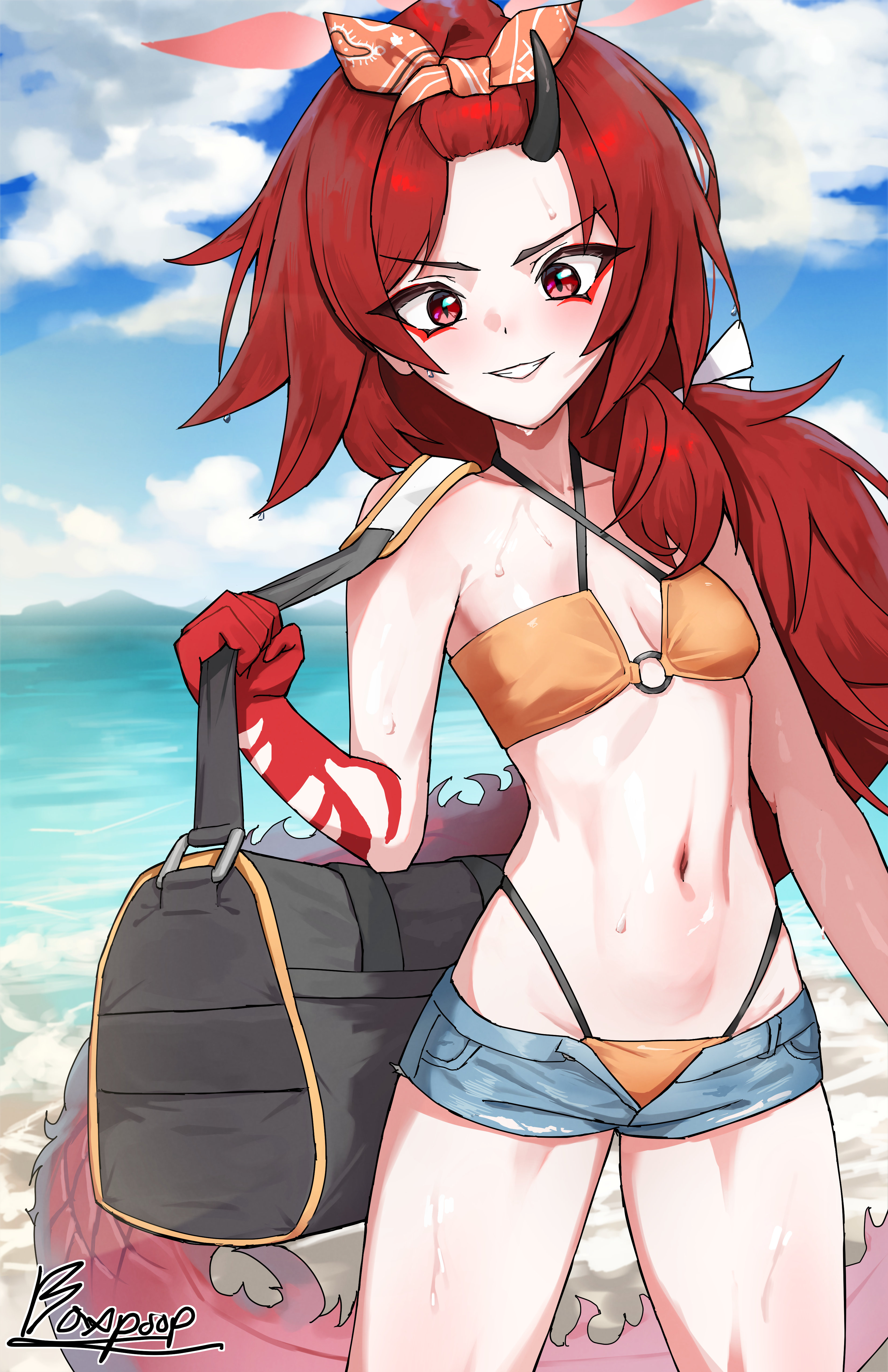 Renge Swimsuit Blue Archive PoopManBoxMan